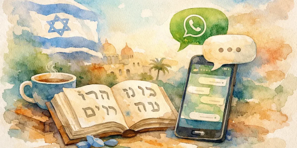 Иврит для WhatsApp переписки без ступора